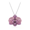 Swarovski Idyllia Pink Rhodium Plated Pendant