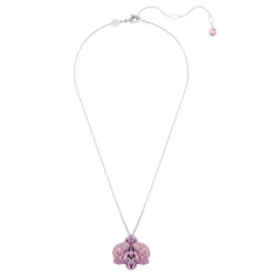 Swarovski Idyllia Pink Rhodium Plated Pendant