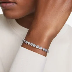 Swarovski Imber Tennis Bracelet | Rhodium Plated