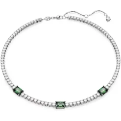 Swarovski Matrix Tennis Necklace | Rhodium Plated