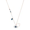 Swarovski Rose Evil Eye Pendant