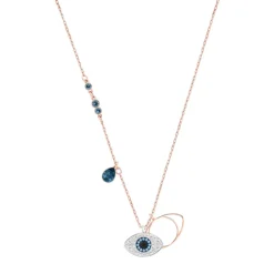 Swarovski Rose Evil Eye Pendant