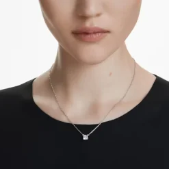 Swarovski Stilla Rhodium Plated Pendant