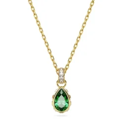 Swarovski Stilla:Pendant Pear | Green | Gold Plated