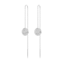 Swarovski Sublima Drop Earrings | Rhodium Plated