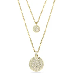 Swarovski Sublima Layered Pendant | Gold-Tone Plated