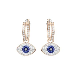 Swarovski Symbolica Duo Hoop Earrings | Rose