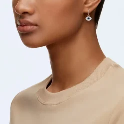 Swarovski Symbolica Duo Hoop Earrings | Rose