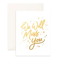 We Will Miss You Greeting Card