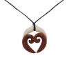 Wild at Heart Carved Bone Koru Design Necklace