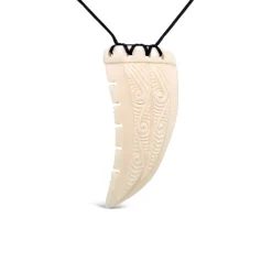 Wild at Heart Carved Bone Tusk Necklace