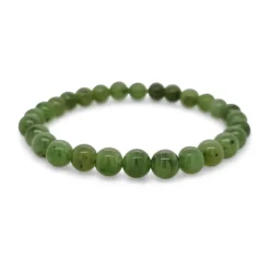 Wild at Heart Greenstone Bead Stretch Bracelet | 6mm Beads