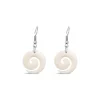 Wild at Heart NZ Carved Bone Koru Earrings