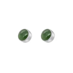 Wild at Heart NZ Greenstone Stud Earrings
