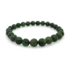 Wild at Heart NZ Greenstone 8mm Bead Stretch Bracelet
